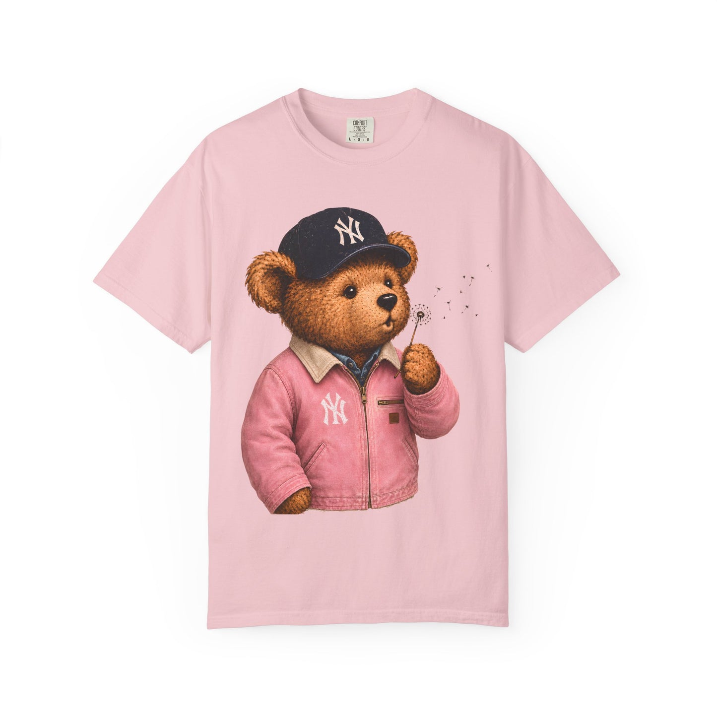 Vintage Preppy Teddy Bear Tee - New York Baseball Edition