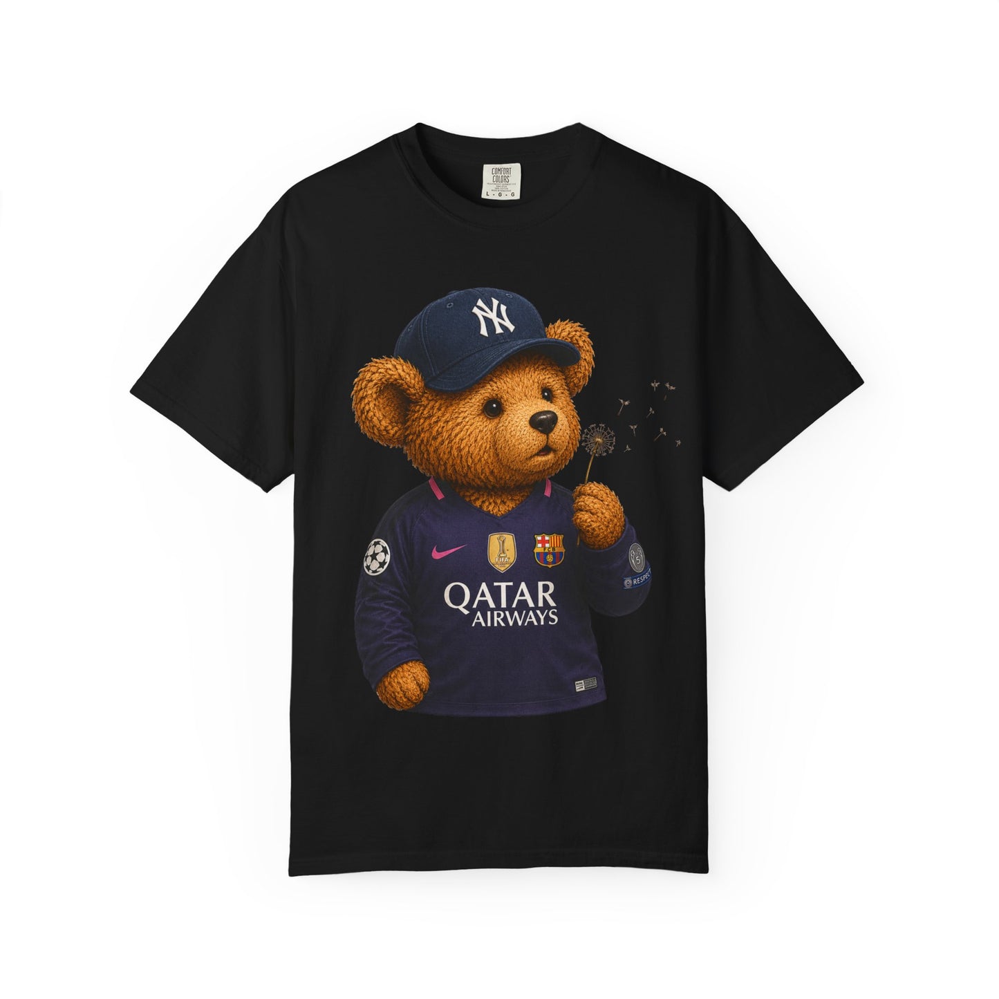 Teddy Bear x Barcelona 2015/2016 purple and pink champions league long sleeve jersey Inspired