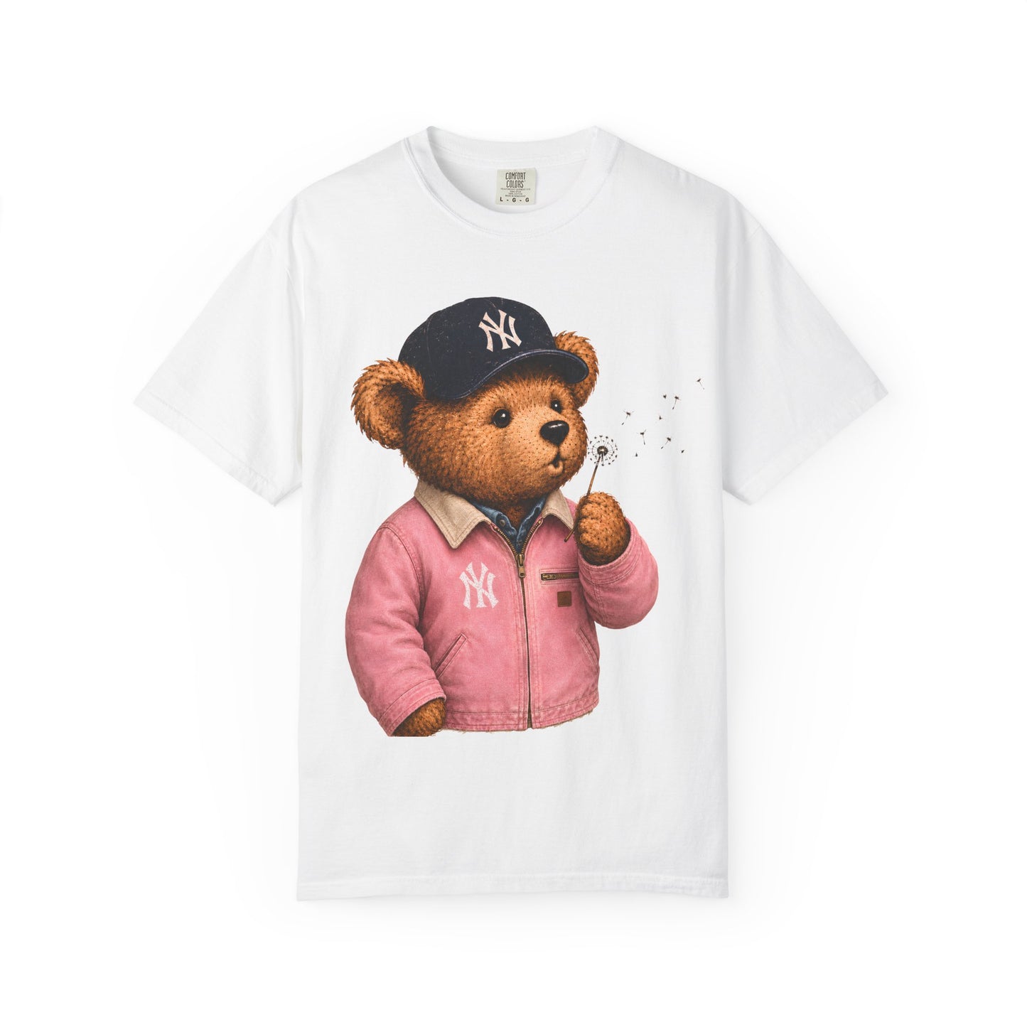 Vintage Preppy Teddy Bear Tee - New York Baseball Edition