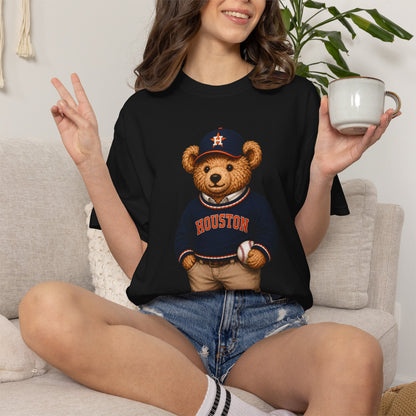 Vintage Preppy Teddy Bear Tee - Boston Baseball Edition