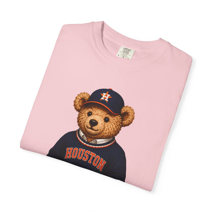 Vintage Preppy Teddy Bear Tee - Huston Baseball Edition
