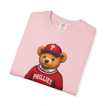 Vintage Preppy Teddy Bear Tee - Phillies Baseball Edition