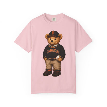 Vintage Preppy Teddy Bear Tee - San Fran Baseball Edition