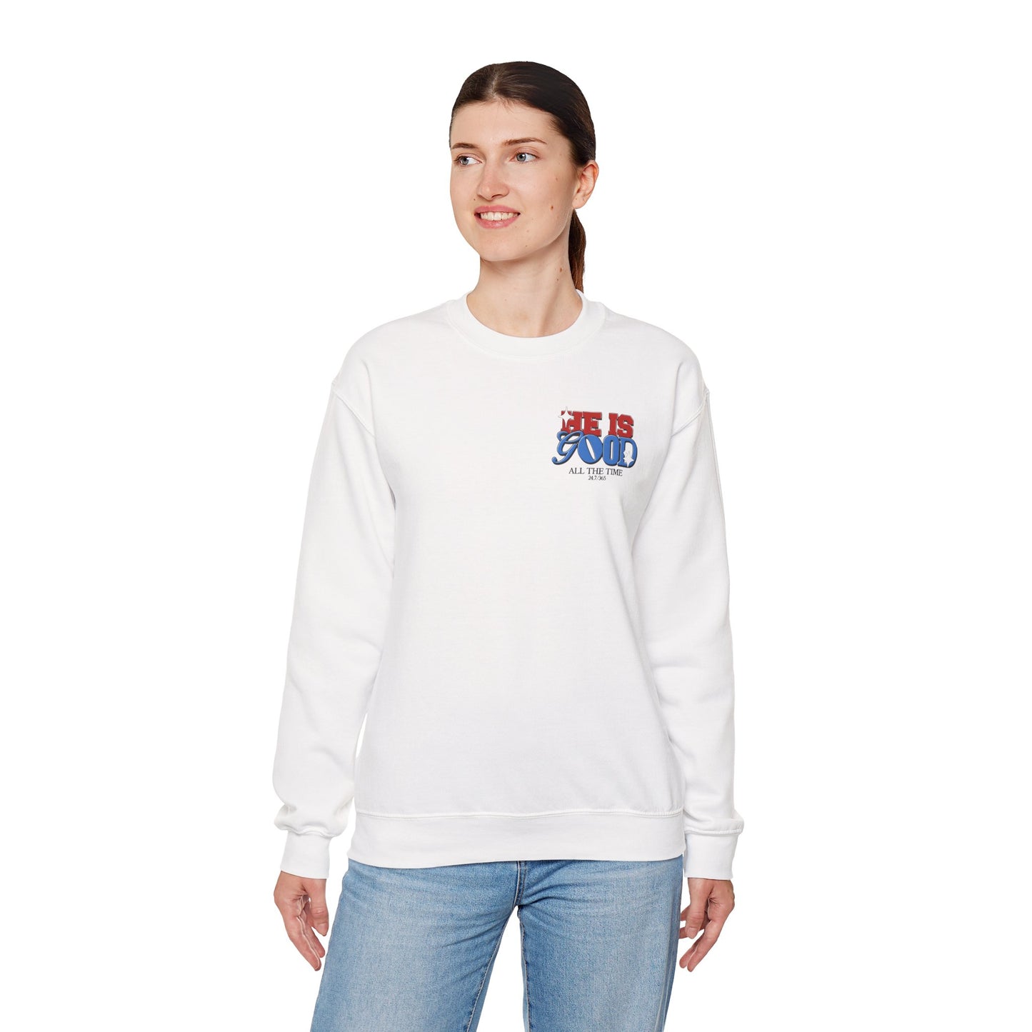 Crewneck Sweatshirt — "You Are God's Child" Graphic Christian Sweatshirt