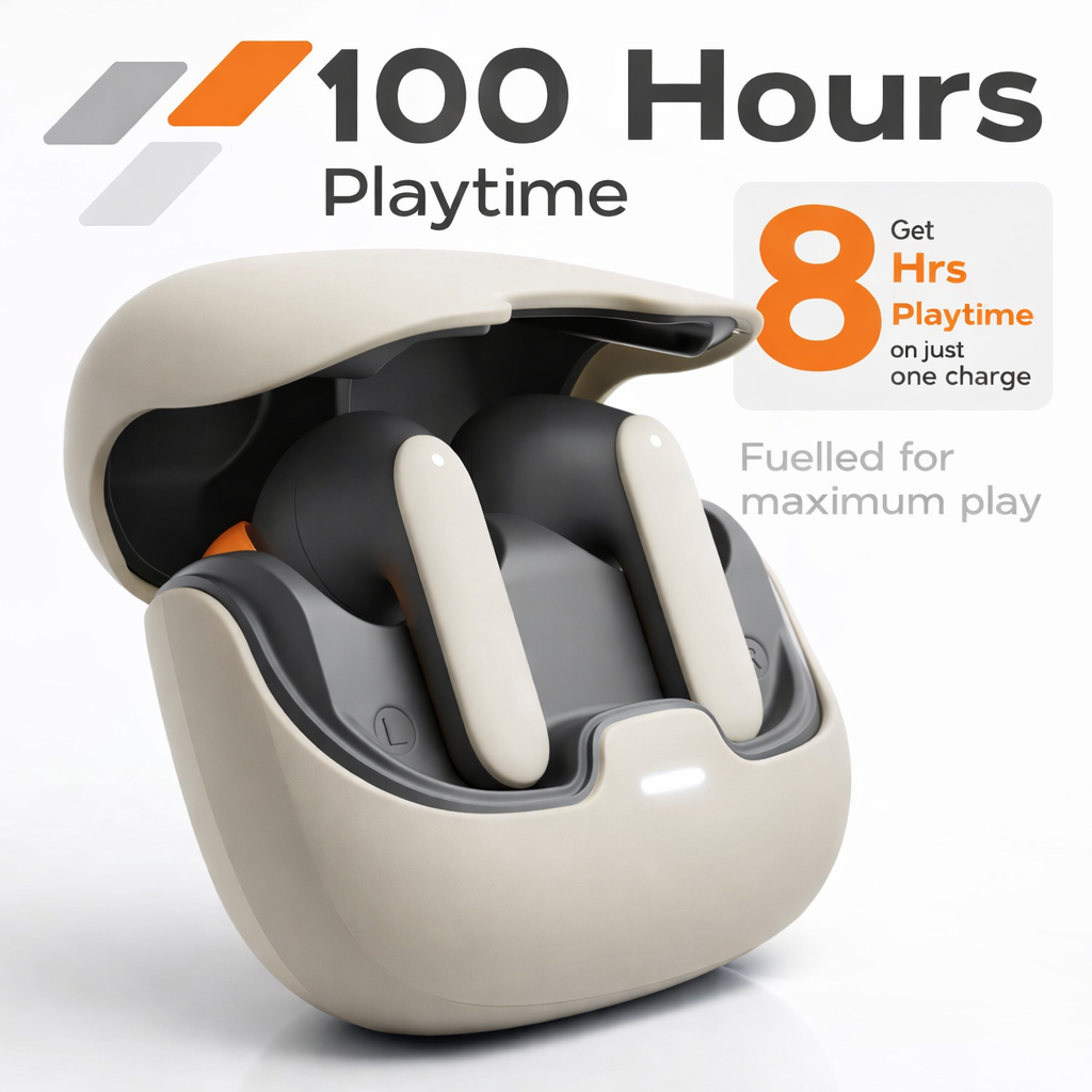 Auriculares inalámbricos premium con llamadas ENC, resistentes a salpicaduras, Smart Touch y batería de larga duración.