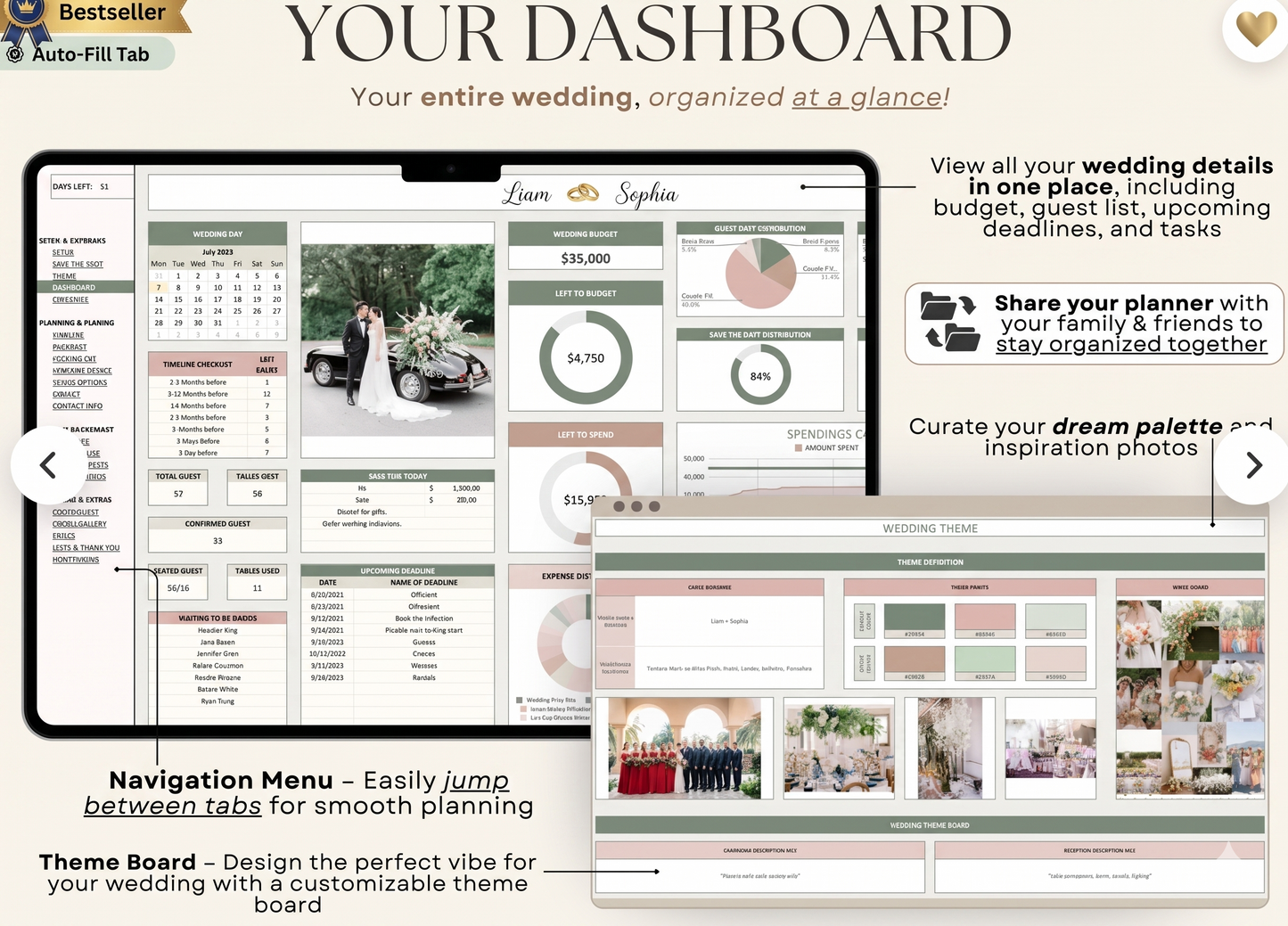 Wedding Planner Spreadsheet Wedding Budget Tracker Wedding Timeline Checklist Guest List Tracker Wedding Itinerary Seating Plan Wedding Gift
