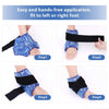 Reusable Ankle Brace Ice Pack – Hot Cold Therapy with Flexible Gel Beads for Sports Injuries, Pain Relief, and Ankle Support