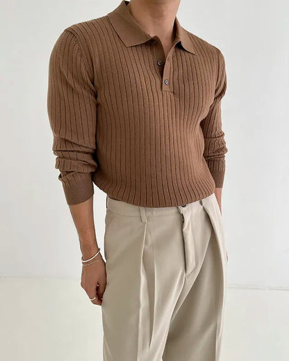 Long-Sleeve Biz Polo Premium Luxury