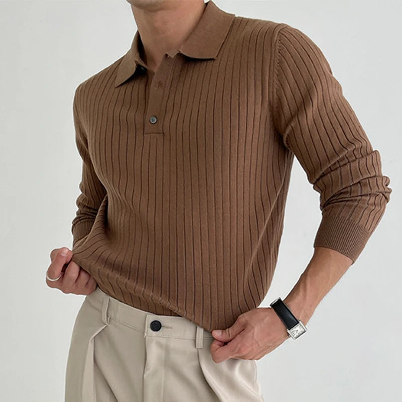 Long-Sleeve Biz Polo Premium Luxury