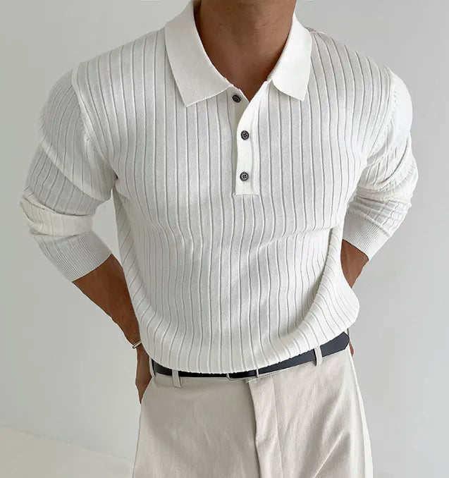 Long-Sleeve Biz Polo Premium Luxury