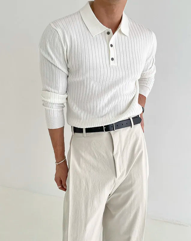 Long-Sleeve Biz Polo Premium Luxury