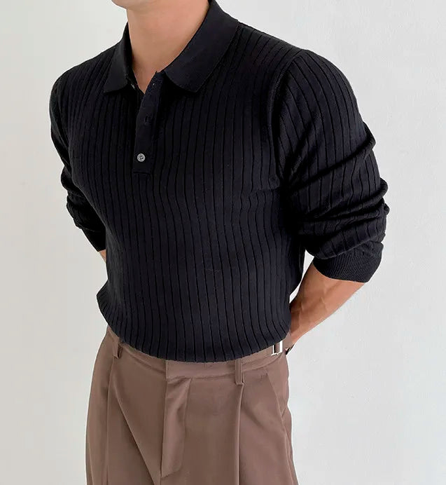 Long-Sleeve Biz Polo Premium Luxury