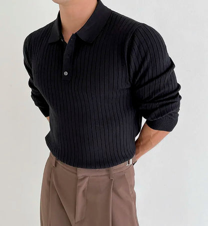 Long-Sleeve Biz Polo Premium Luxury