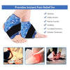 Reusable Ankle Brace Ice Pack – Hot Cold Therapy with Flexible Gel Beads for Sports Injuries, Pain Relief, and Ankle Support