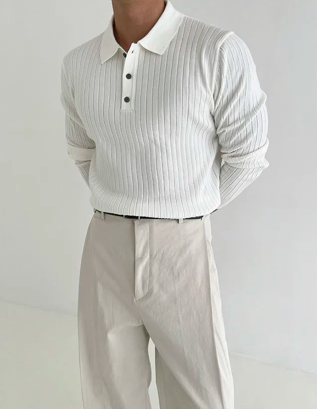 Long-Sleeve Biz Polo Premium Luxury