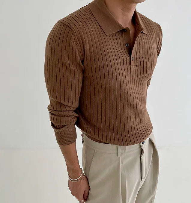 Long-Sleeve Biz Polo Premium Luxury