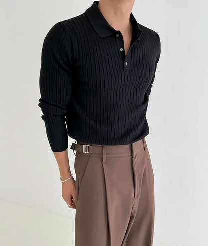 Long-Sleeve Biz Polo Premium Luxury