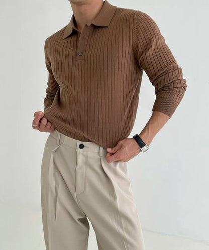 Long-Sleeve Biz Polo Premium Luxury