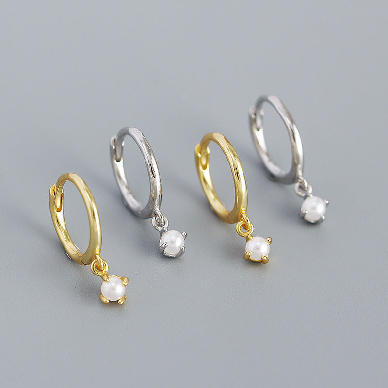 Minimalist Pearl Design Sense Earrings Women