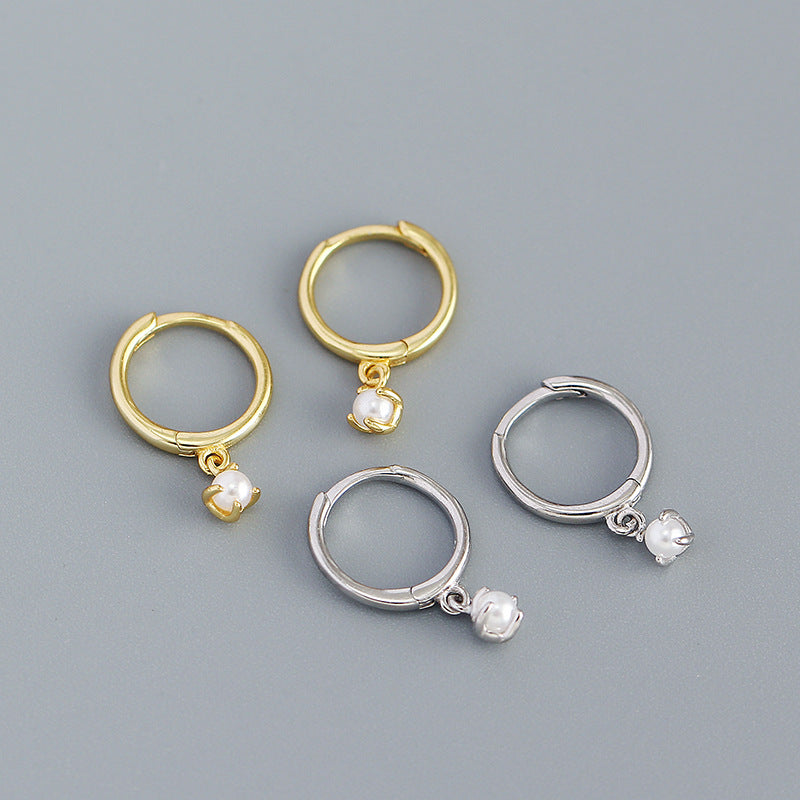 Minimalist Pearl Design Sense Earrings Women